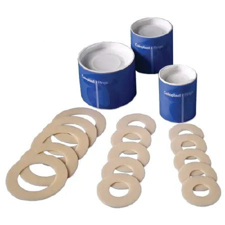Coloplast Skin Barrier Rings 1-1/8" Stoma Opening, Soft and Flexible, Ring-shaped Hydrocolloid Barrier (Box of 30 Each)