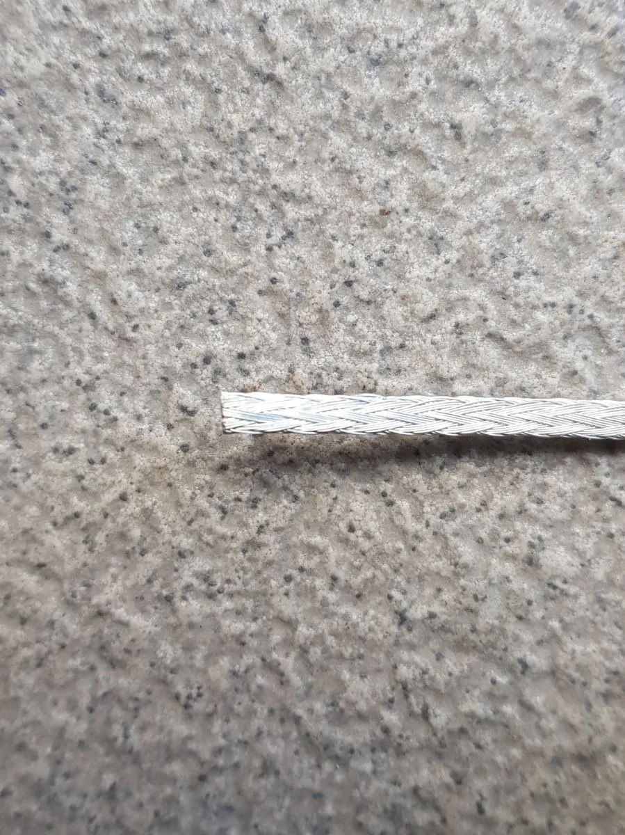 FLEXIBLE TINNED COPPER BRAIDED WIRE 1.25MM2