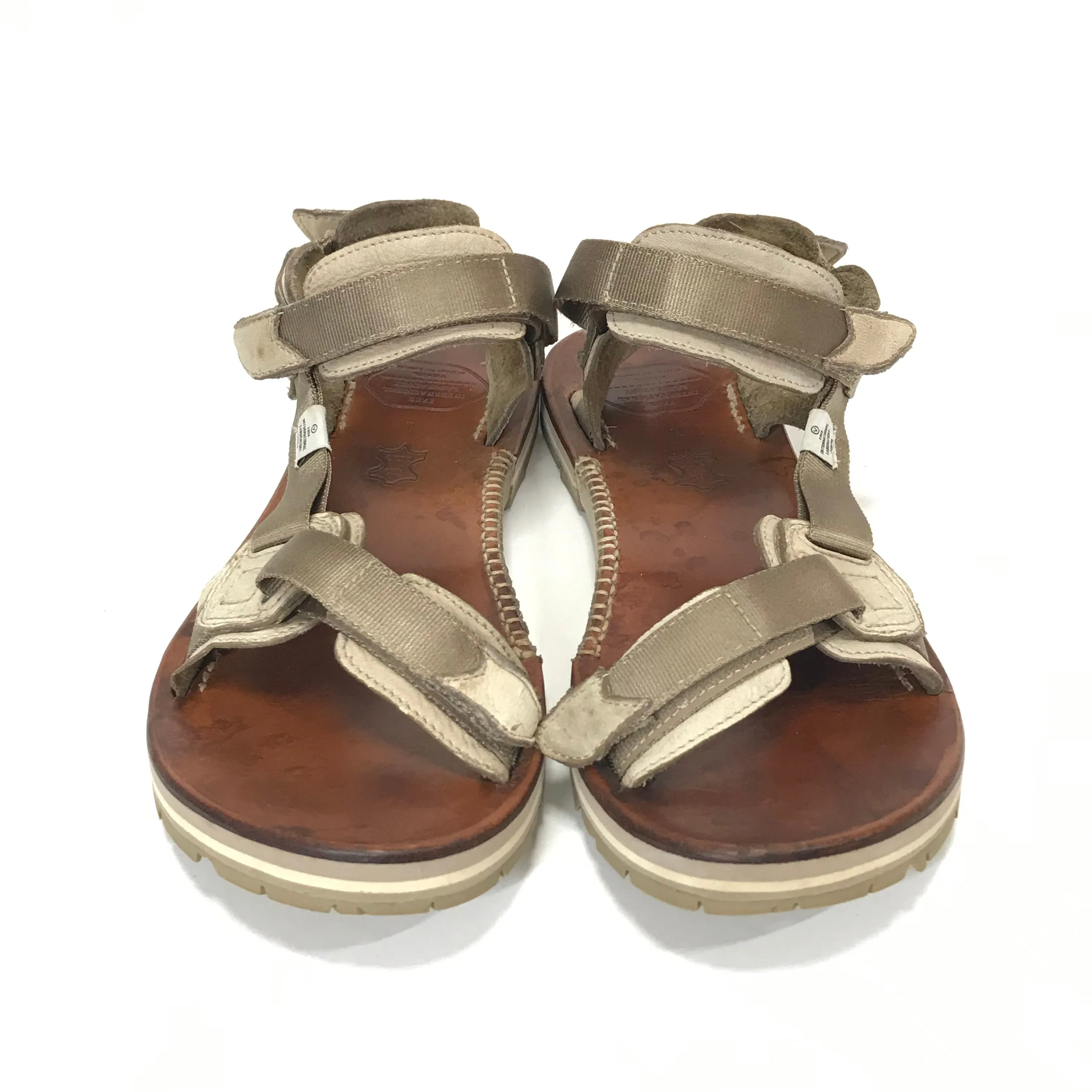 [L] Visvim Christo Sherpa Folk Sandals Sand