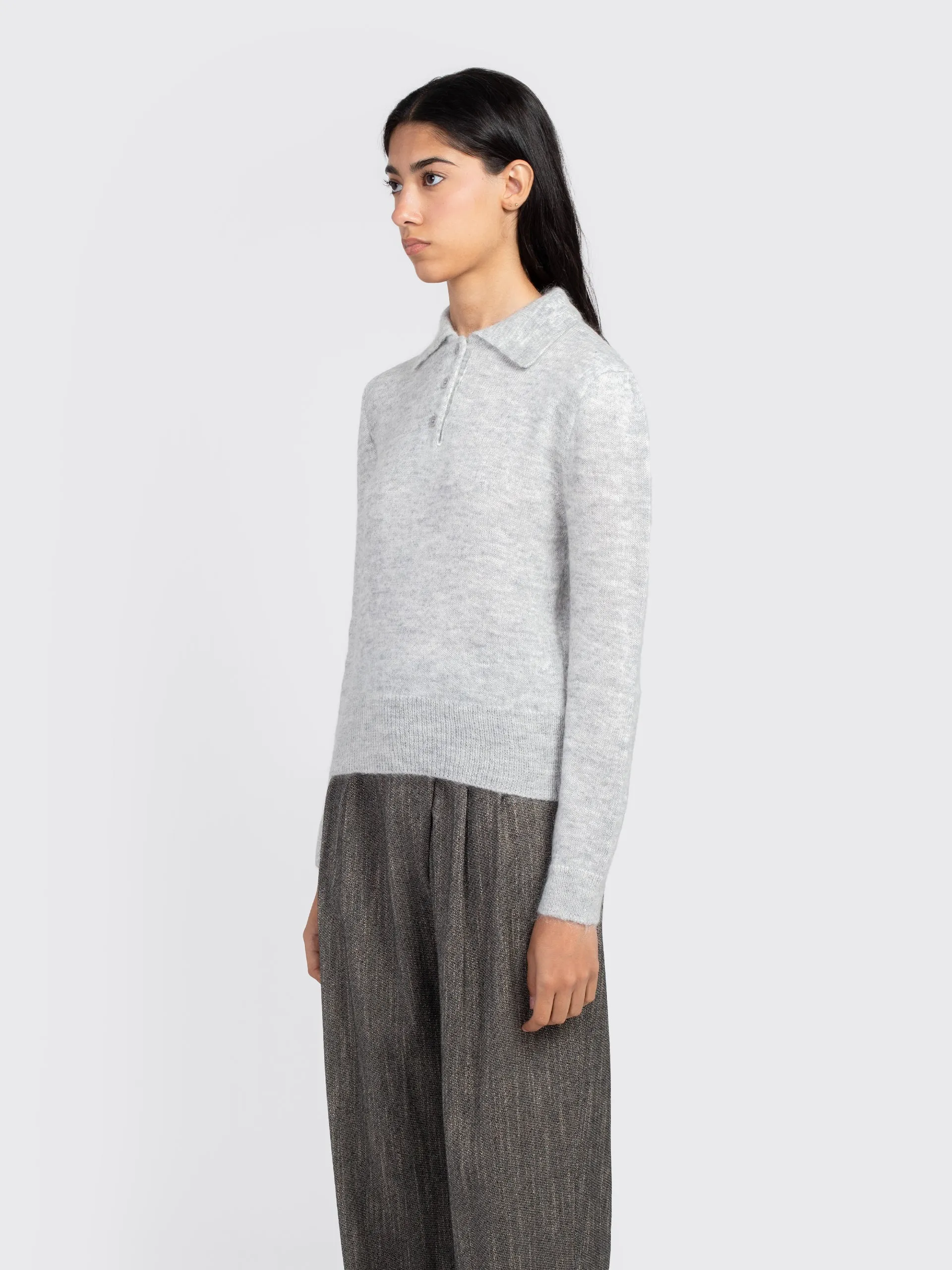 Mohair Collar Knit