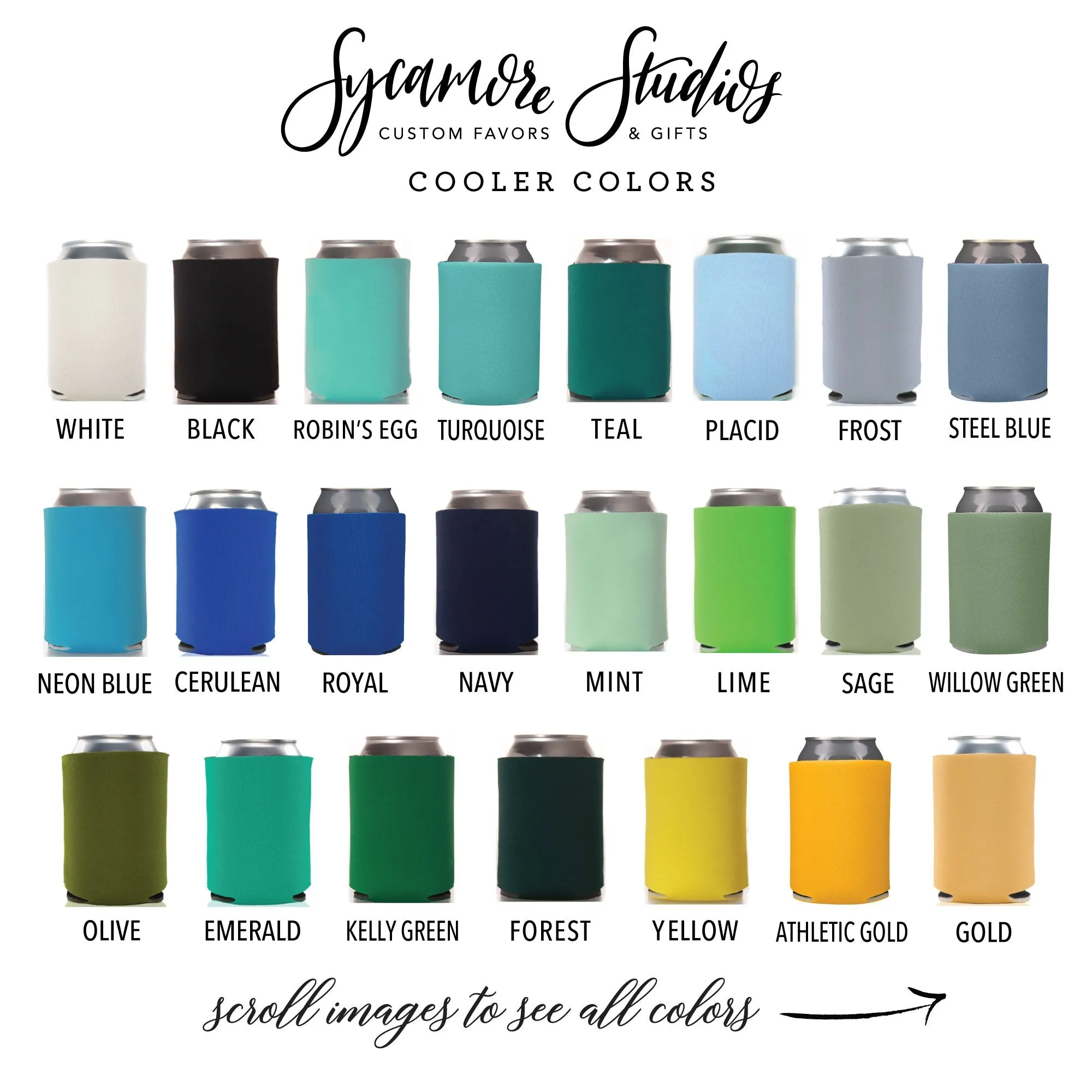 Wedding Can Cooler #39FR - Full Color