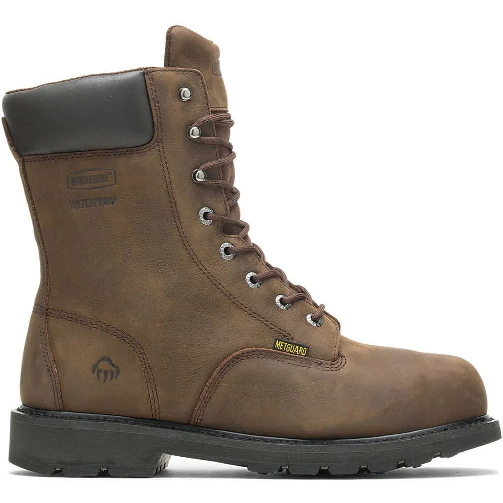 Wolverine Men's McKay 8" Steel Toe WP MG Work Boot -Brown- W05680