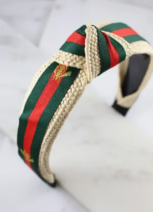 Woven Rattan Bee Headband